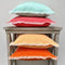 Dutch Decor BURTO - Kussenhoes 45x45 cm - gewassen katoen - Coral - roze - met rits