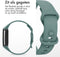 imoshion Siliconen bandje - Geschikt voor Fitbit Charge 6, Charge 5 - Groen - S