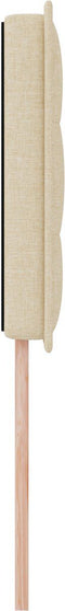 vidaXL - Hoofdbord - Lijnen - Design - Crème - 100 - cm - Stof