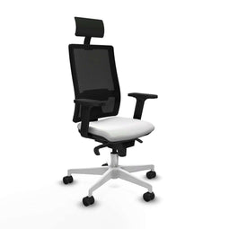Bureaustoel met hoofdsteun Piqueras y Crespo 2D026N1 Wit