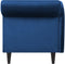 LUIRO - Chaise longue - Blauw - Rechterzijde - Fluweel