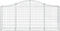vidaXL - Schanskorven - 6 - st - gewelfd - 200x30x80/100 - cm - gegalvaniseerd - ijzer