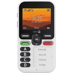 Doro Leva X10 - Seniorphone - 4G - Wit Zwart