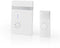 Nedis DOORB212WT - Draadloze Deurbelset - Ontvanger met batterijvoeding - Wit