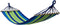 Viking Choice Hangmat - Enkele hangmat 200 x 80 cm - Stevige handgrepen - Groen blauw gestreept