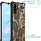 iMoshion Hoesje Geschikt voor Huawei P30 Pro Hoesje Met Koord - iMoshion Design Hoesje met Koord - Goud / Zwart / Golden Leaves