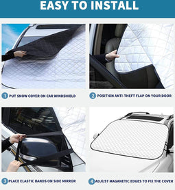 Multifunctionele Voorruithoes voor Alle Seizoenen - 116x148 cm - Universeel voor Auto's en SUV's