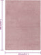 vidaXL - Vloerkleed - kortpolig - 140x200 - cm - roze
