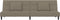 vidaXL - Slaapbank - 2-zits - met - 2 - kussens - fluweel - lichtgrijs