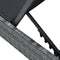 vidaXL - Ligbed - Grijs - 60x200x27 - cm - Poly - Rattan
