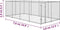 vidaXL - Hondenkennel - voor - buiten - 7,6x3,8x1,9 - m