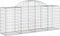vidaXL - Schanskorven - 12 - st - gewelfd - 200x50x80/100 - cm - ijzer