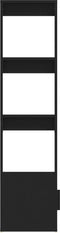 vidaXL - Dressoir - 80x30x119,5 - cm - bewerkt - hout - zwart