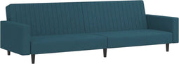 vidaXL - Slaapbank - 2-zits - fluweel - blauw