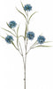 Kunstbloem Allium - Polyester - Blauw - 86 cm hoog