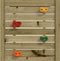 vidaXL Speeltoren met ladder en klimwand 53x46,5x169 cm hout