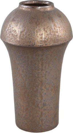 PTMD Desyah Bronze Ceramic Pot Round High Border L