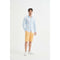 William de Faye Linnen shirt Blauw - Maat M