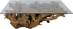 Salontafel - teak wortelhout - 120x70 cm