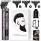 Sansbeauté® T-Blade Buddha Trimmer - Draadloze Baard- en Haartrimmer - 3 Opzetkammen - Purple Platinum