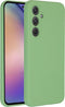 Accezz Samsung Galaxy A55 - Liquid Silicone Backcover - Schokabsorberend - Groen