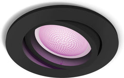 Philips Hue Centura - Inbouwspot - White & Color Ambiance - Zwart (1-pack)