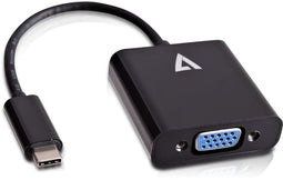 V7 V7UCVGA-BLK-1E - Adapter USB C naar VGA - Resolutie 1920 x 1080 px - Zwart