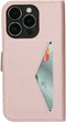Mobiparts Classic Wallet Case - Flip Cover - Ruimte voor pasjes - Roze (iPhone 15 Pro)
