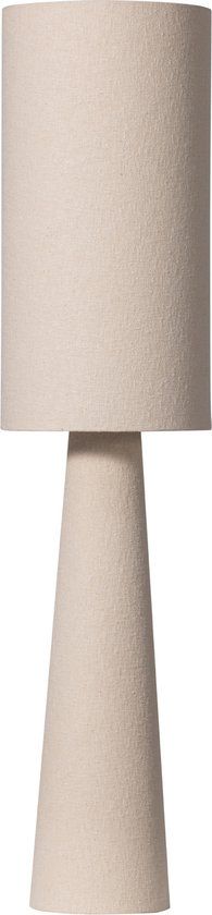 WOOOD Loft Vloerlamp - Metaal/Bouclé - 130xØ30 cm - Naturel