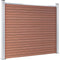 vidaXL - Schuttingpanelenset - 526x146 - cm - HKC - zwart