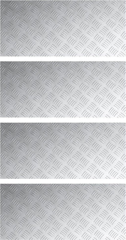 vidaXL - Aluminium - Controleplaten - 4 - stuks - Antislip - 90x40 - cm