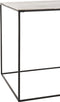 J-Line bijzettafel Vierkant - aluminium/ijzer - zilver/zwart - set van 2