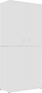 vidaXL - Schoenenkast - 80x39x178 - cm - bewerkt - hout - wit