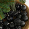 House of Seasons - Kerstballen Set - Onbreekbaar - Zwart - Ø7 cm (60 stuks)