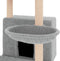 vidaXL - Kattenmeubel - met - sisal - krabpalen - 132 - cm - donkergrijs