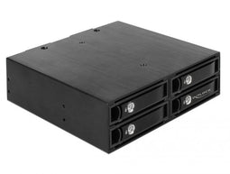 Delock 47233 - Single disk mode-box - 4x 2.5"/3.5" bays - SAS-3.0 (12Gb/s) - Zwart