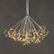 Luca Lighting Kerstverlichting Paardenbloem met 160 Warm Witte LED Lampjes - Ø80 cm - Zilver