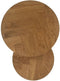 HSM Collection Salontafel Ronin Visgraat Naturel/Zwart Eiken/Metaal Set van 2