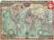 Educa Grote wereldkaart - Puzzel 4000 stukjes - 136 x 96 cm