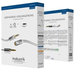 Inakustik 00410205 - Kabel 3.5mm - 500cm - Wit Zilver