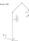 Steinhauer Prestige Chic 7395ZW - Vloerlamp booglamp - Draaibaar kantelbaar - Zwart