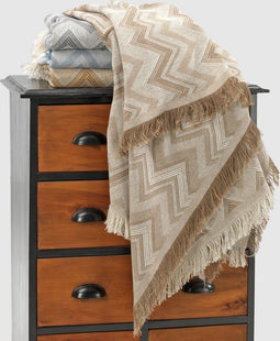 Deken Alexandra House Living Fez Beige 125 x 180 cm