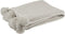 J-Line Plaid Pompom - fleece deken - polyester - lichtgrijs - 170 x 130 cm - woonaccessoires