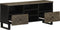 vidaXL - Tv-meubel - 100x33x46 - cm - massief - mangohout - zwart