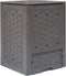 vidaXL - Compostbak - 300 - L - 60x60x83 - cm - kunststof - rattan - bruin