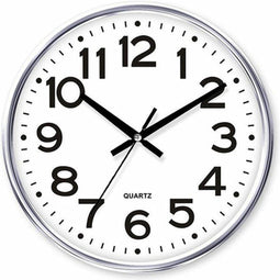 Muurklok Timemark Zilverkleurig 34 x 34 cm