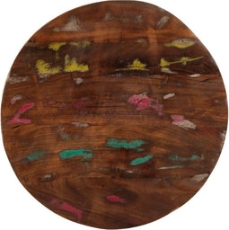 vidaXL - Tafelblad - rond - Ø - 90x3,8 - cm - massief - gerecycled - hout