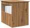 vidaXL - Hondenbench - 55x75x65 - cm - bewerkt - hout - artisanaal - eikenkleurig