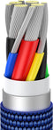 Baseus - Data Cable Crystal Shine (CAJY000603) - Type-C to Type-C, 100W, 1.2m - Blue