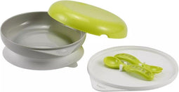 Béaba Ellipse - Warmhoudbord Bento Box - Stoomdeksel en bestekset - Neon